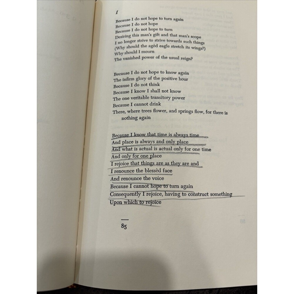 Collected Poems 1909-1962 T. S. Eliot Harcourt Brace HC DJ Collection Book 1970 - Picture 9 of 9